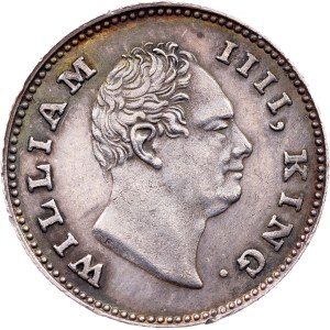 British India, 1/4 Rupee 1835
