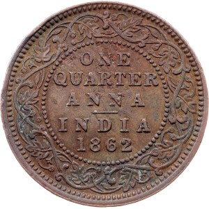 British India, 1/4 Anna 1862, Madras