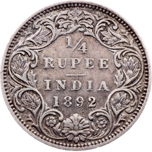 British India, 1/4 Rupee 1892, Bombay