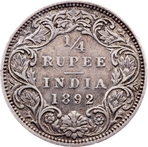British India, 1/4 Rupee 1892, Bombay