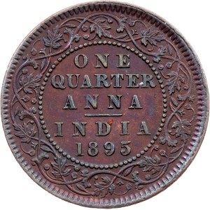 British India, 1/4 Anna 1895, Calcutta