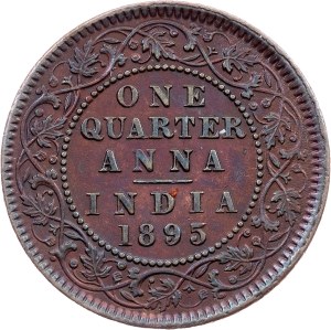 British India, 1/4 Anna 1895, Calcutta