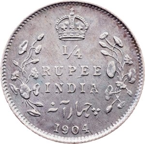 British India, 1/4 Rupee 1904, Calcutta