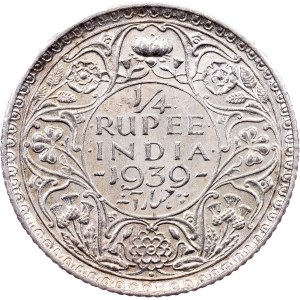 British India, 1/4 Rupee 1939, Bombay
