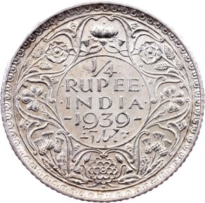 British India, 1/4 Rupee 1939, Bombay