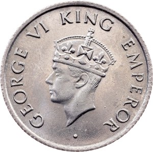 British India, 1/4 Rupee 1947, Bombay
