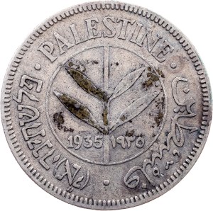 British Palestine, 50 Mils 1935, London