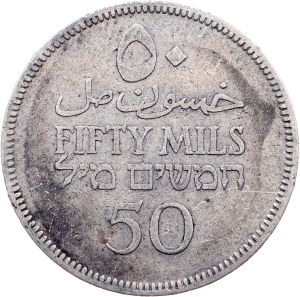 British Palestine, 50 Mils 1935, London