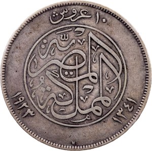 Egypt, 10 Qirsh 1341 (1923), Heaton