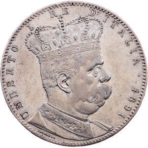 Eritrea, 5 Lire 1891, Rome