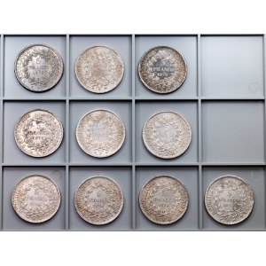 France, 5 Francs 1873, 1874, 1875, A, Paris