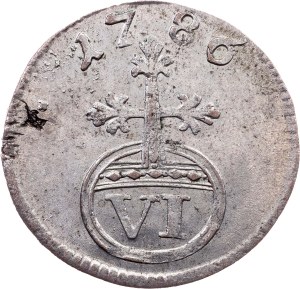 Germany, 6 Pfennig 1786, Saalfeld