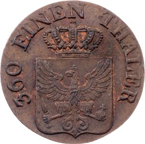 Germany, 1 Pfennig 1821, D, Düsseldorf