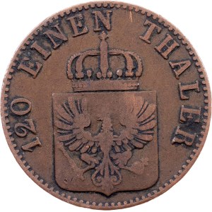 Germany, 3 Pfenninge 1857, A, Berlin