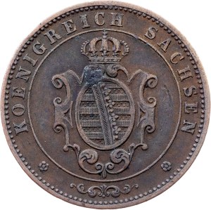 Germany, 5 Pfennige 1862, Dresden