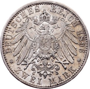Germany, 2 Mark 1896, D