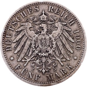 Germany, 5 Mark 1900, A