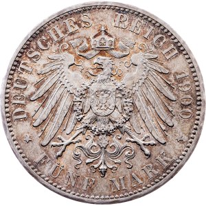 Germany, 5 Mark 1900, E