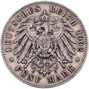 Germany, 5 Mark 1902, F