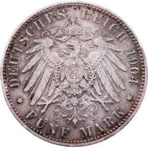 Germany, 5 Mark 1904, A