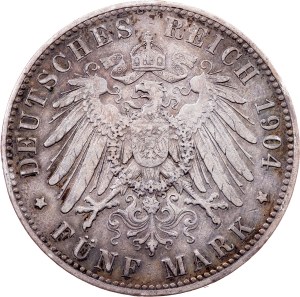 Germany, 5 Mark 1904, A