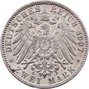 Germany, 2 Mark 1907, F