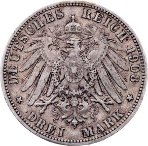Germany, 3 Mark 1908, A