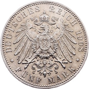 Germany, 5 Mark 1908, D