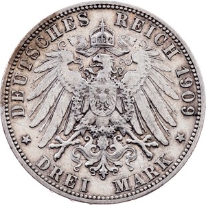 Germany, 3 Mark 1909, F