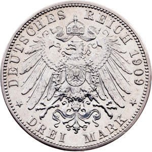 Germany, 3 Mark 1909, G, Karlsruhe