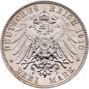 Germany, 3 Mark 1910, E, Muldenhütten