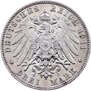 Germany, 3 Mark 1911, E