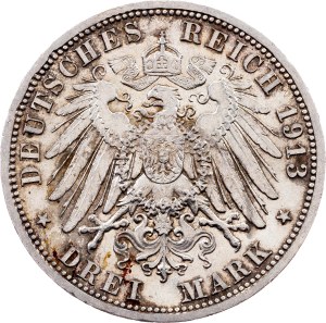 Germany, 3 Mark 1913, A