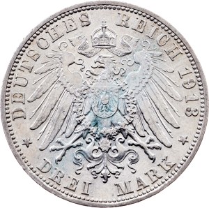 Germany, 3 Mark 1913, D