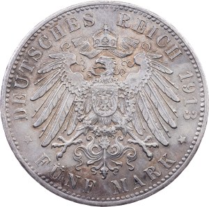 Germany, 5 Mark 1913, D
