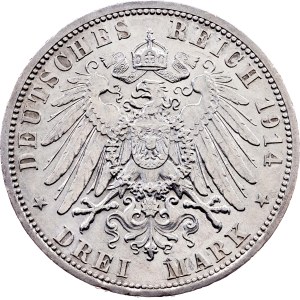 Germany, 3 Mark 1914, A