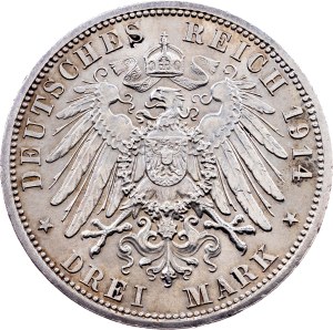 Germany, 3 Mark 1914, A