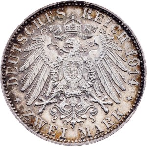 Germany, 2 Mark 1914, D