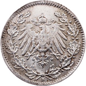 Germany, 1/2 Mark 1917, Munich