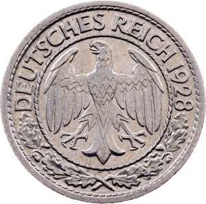 Germany, 50 Reichspfennig 1928, G