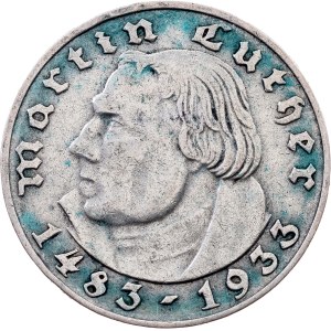 Germany, 2 Reichsmark 1933, A