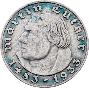 Germany, 2 Reichsmark 1933, A