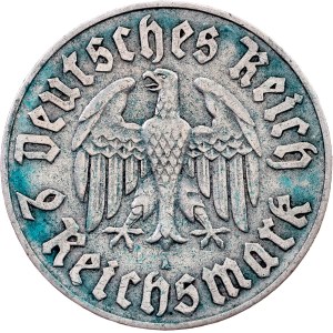Germany, 2 Reichsmark 1933, A