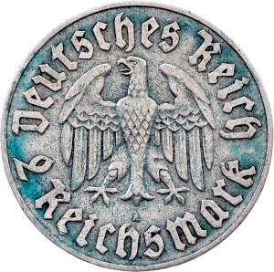 Germany, 2 Reichsmark 1933, A