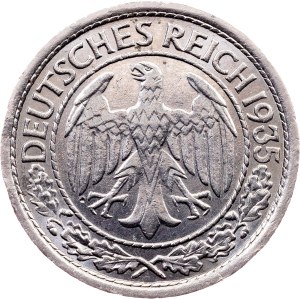 Germany, 50 Reichspfennig 1935, E