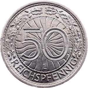 Germany, 50 Reichspfennig 1935, E