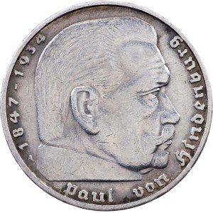 Germany, 5 Reichsmark 1936, A