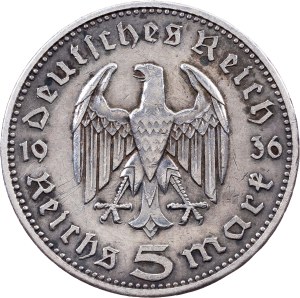 Germany, 5 Reichsmark 1936, A