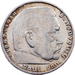 Germany, 5 Reichsmark 1937, A