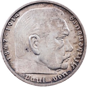 Germany, 5 Reichsmark 1937, E